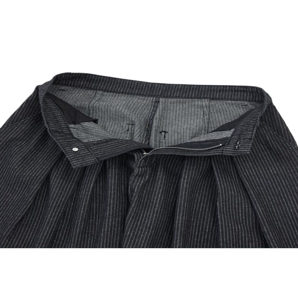 Striped Wide-leg Casual Jeans