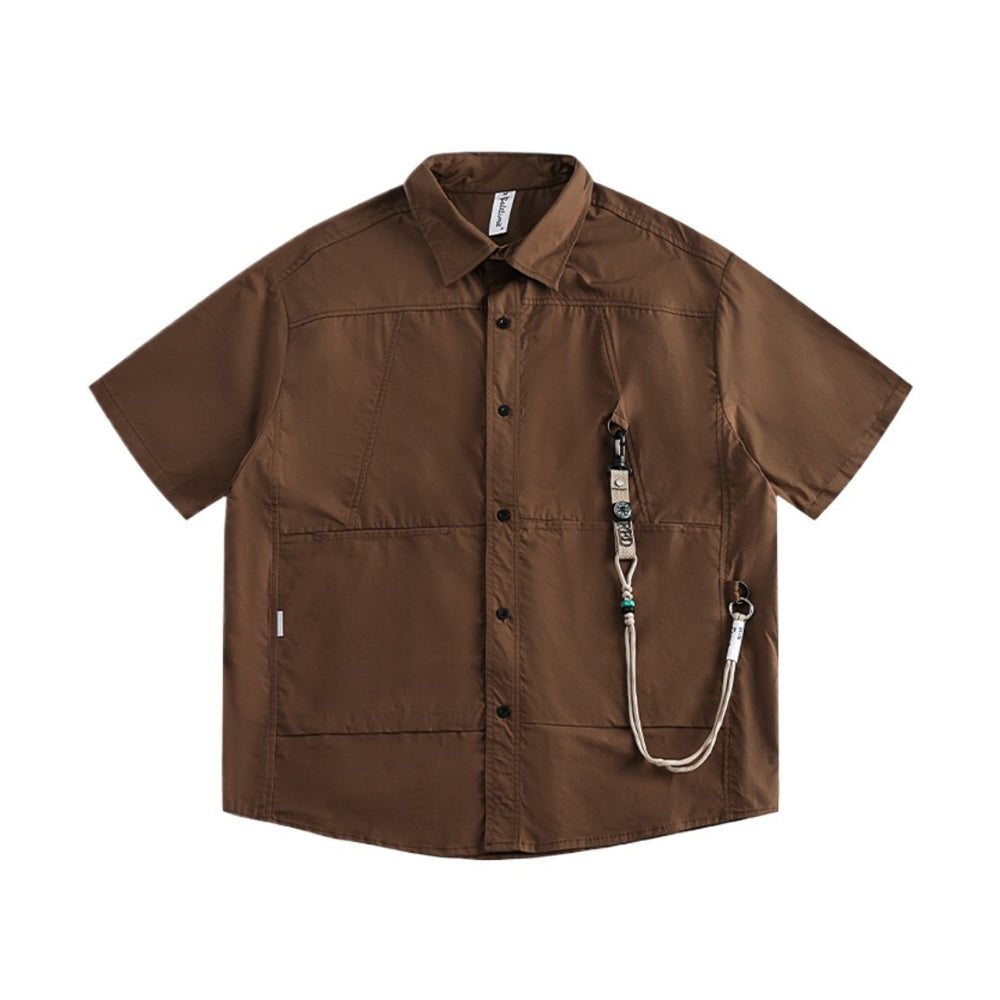 Loose Lanyard Cargo Shirt