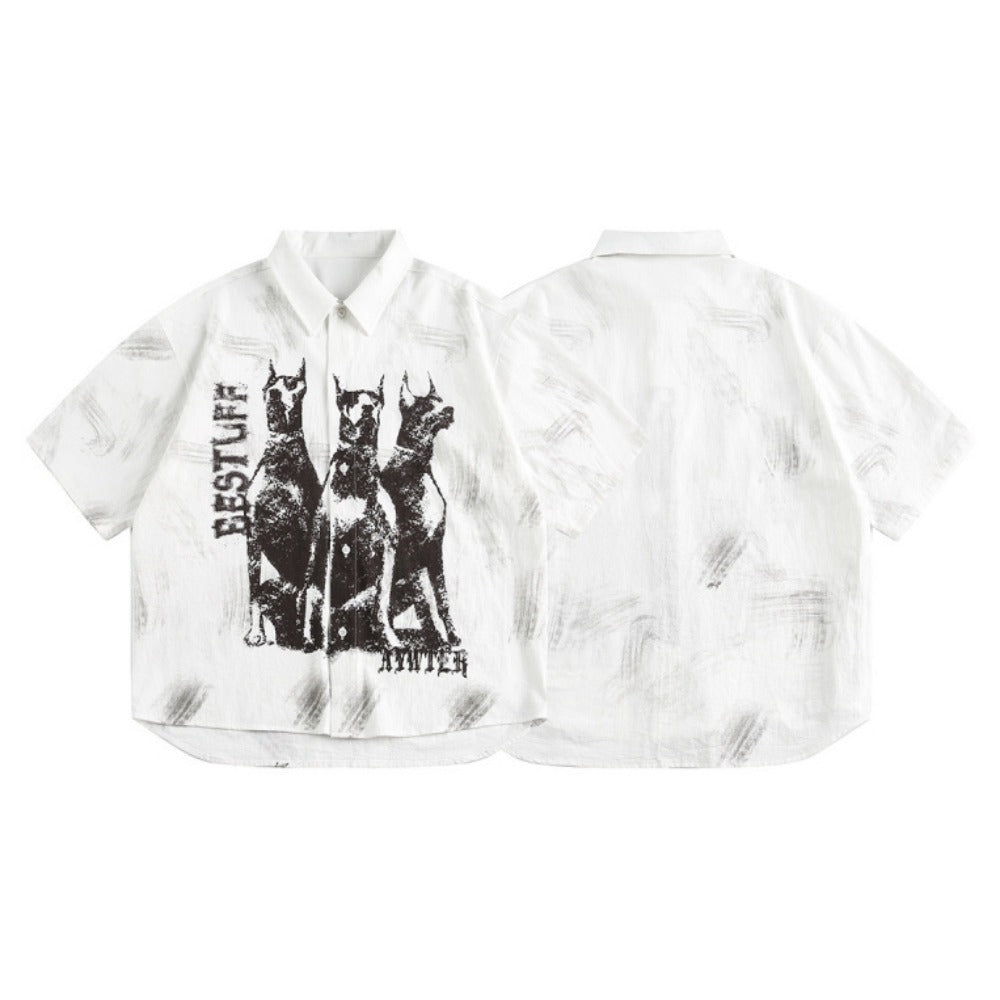 3 Dobermans Graffiti Shirt - Thrashink