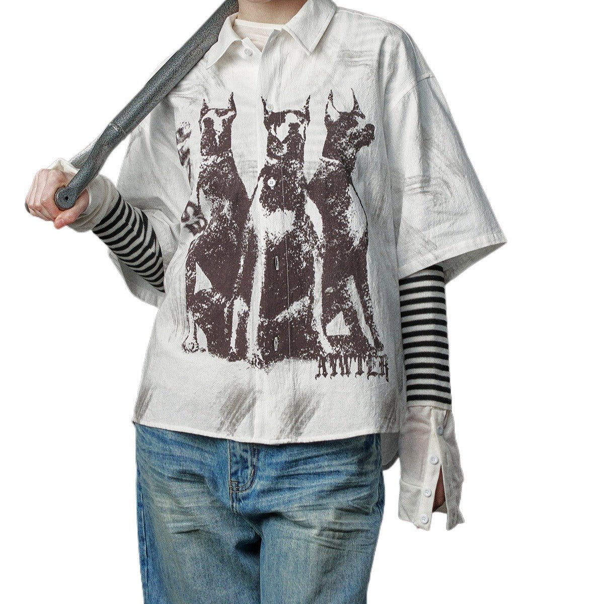 3 Dobermans Graffiti Shirt - Thrashink