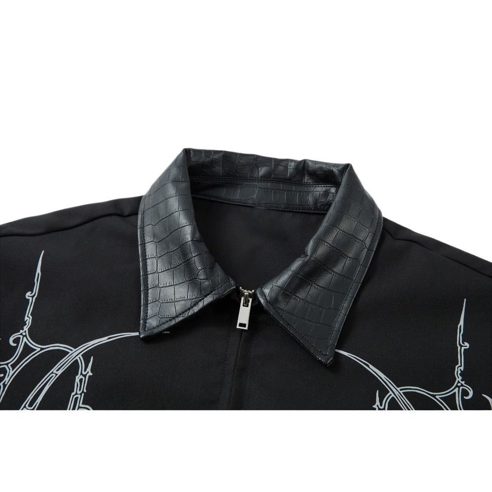 Thorn Gothic Style Harrington Jacket