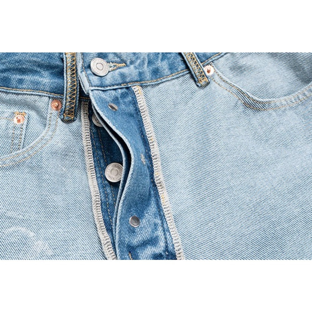 Reversible Wide-leg Loose Jeans