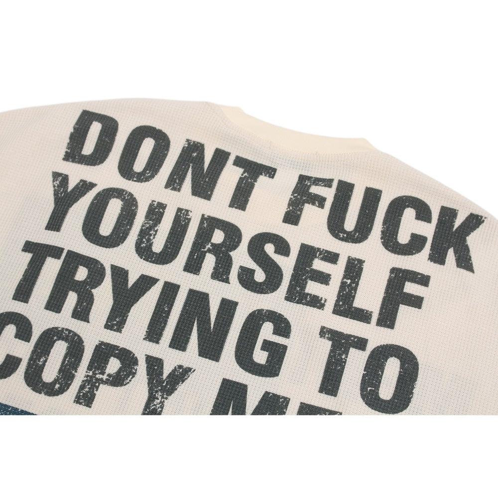 Character Slogan Print Long Sleeve T-Shirt