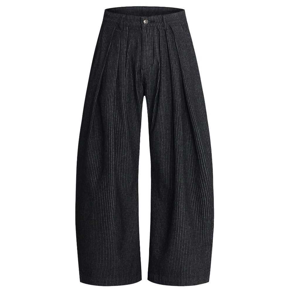 Striped Wide-leg Casual Jeans