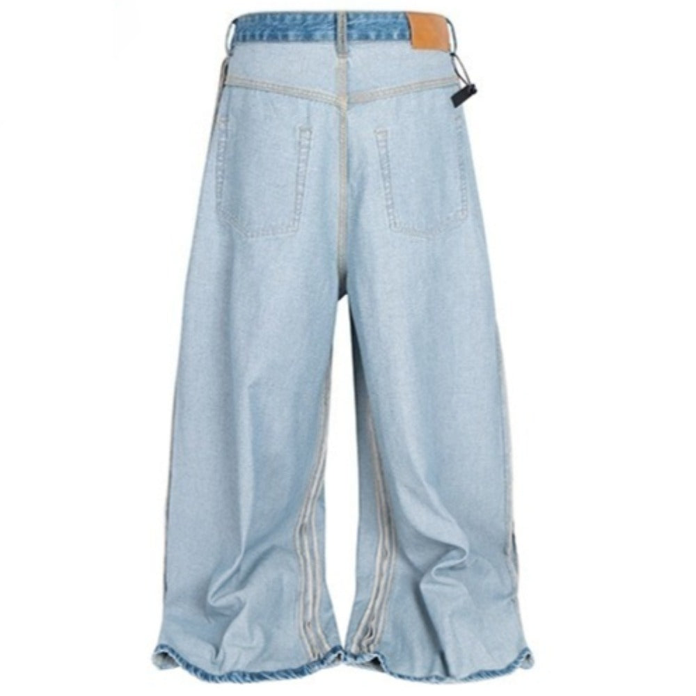 Reversible Wide-leg Loose Jeans