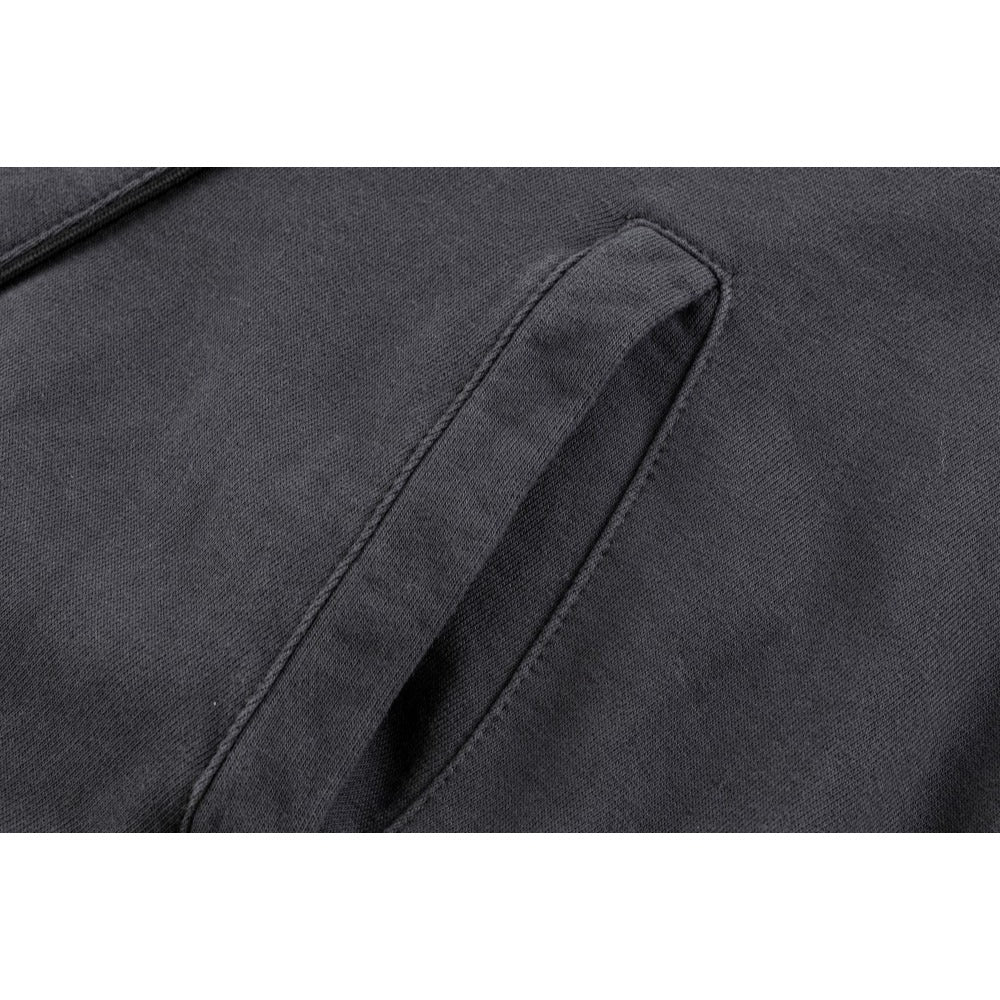Star Patch Raw-Edge Ripped Sweatshirt