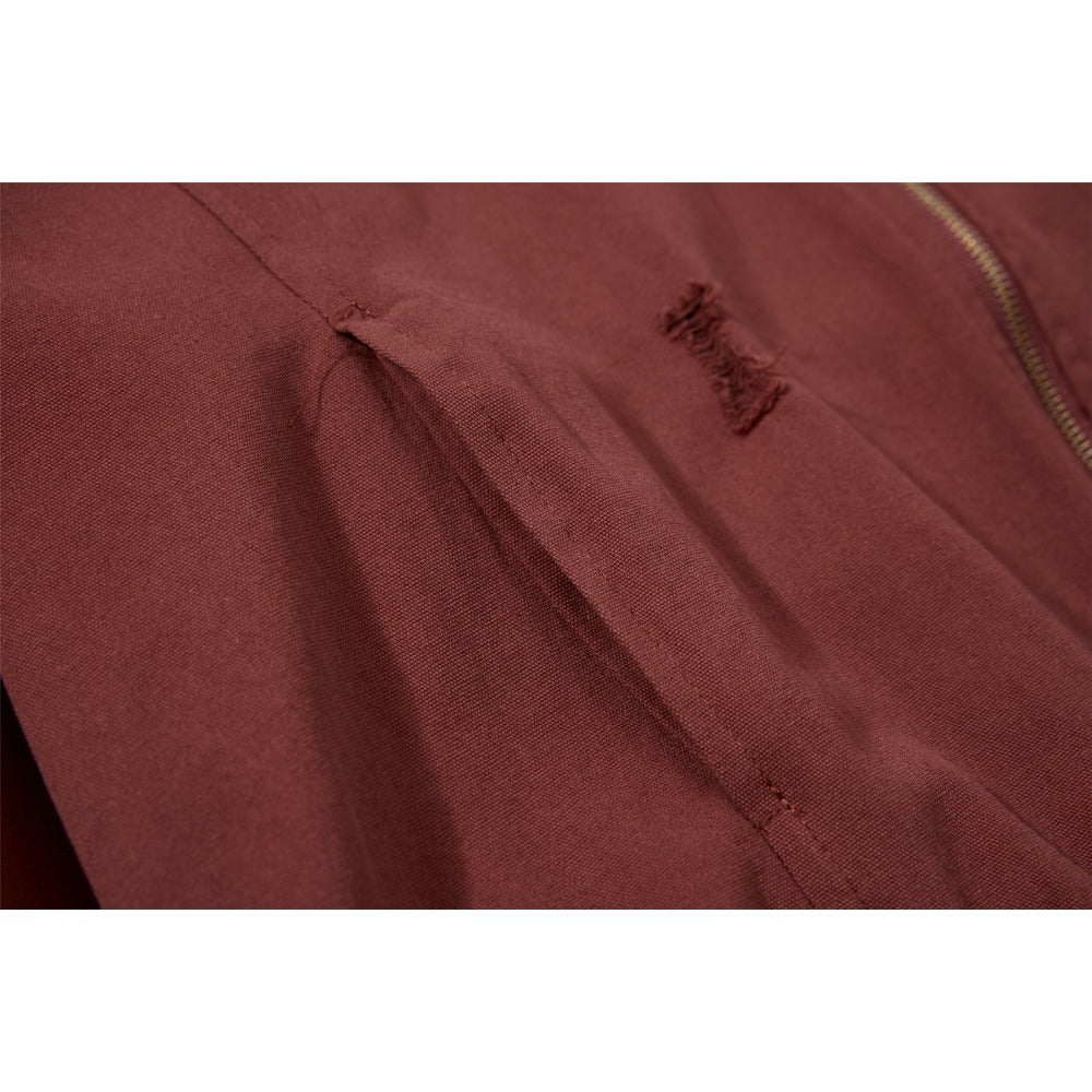 90s Distressed Zip Jacket - Thrashink