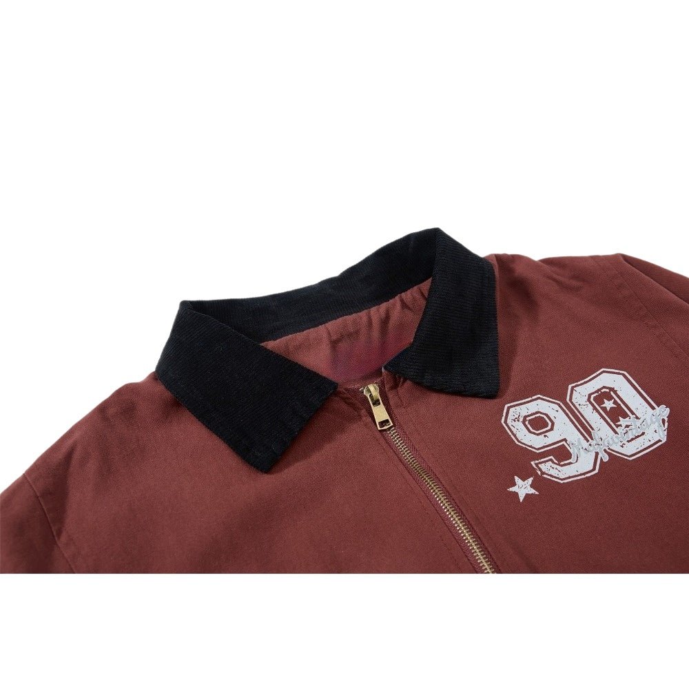 90s Distressed Zip Jacket - Thrashink