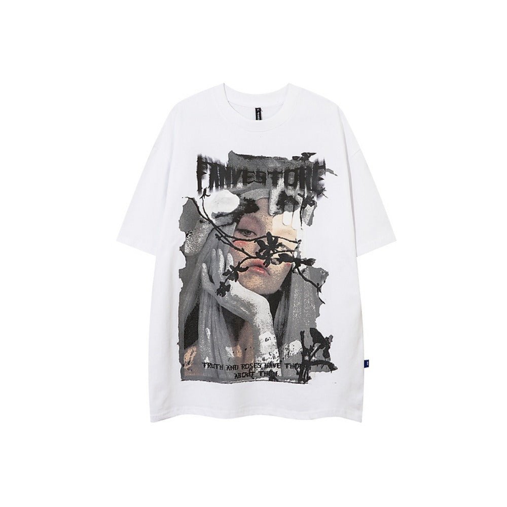 Abi Print Short Sleeve T-Shirt - Thrashink