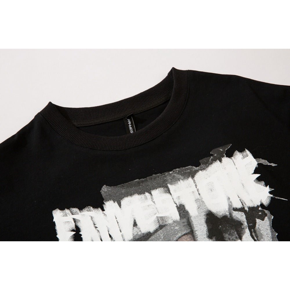 Abi Print Short Sleeve T-Shirt - Thrashink