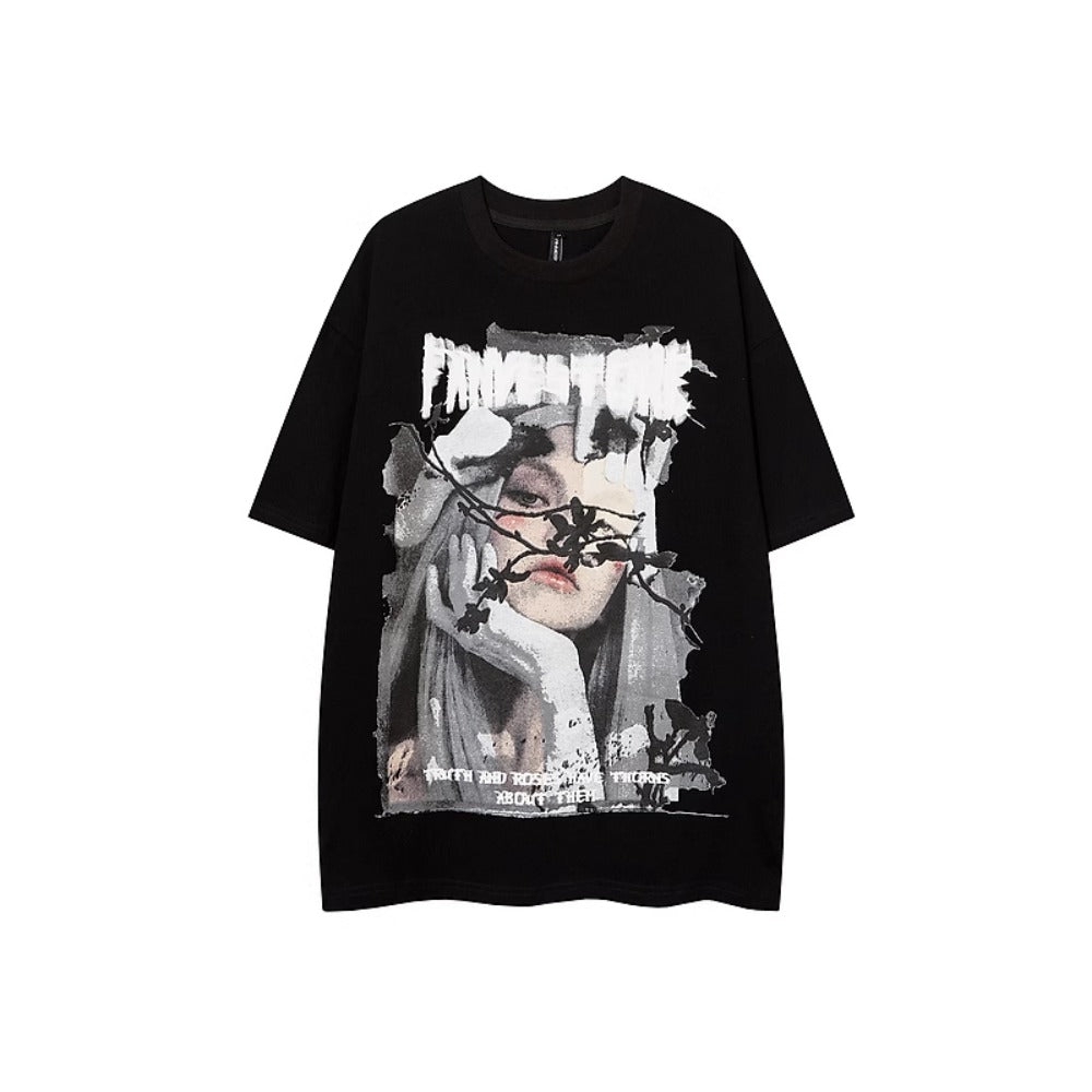 Abi Print Short Sleeve T-Shirt - Thrashink