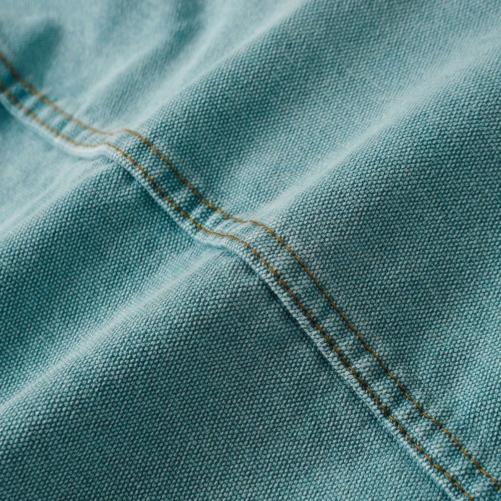 Aqua Corduroy - Collar Denim Jacket - Thrashink