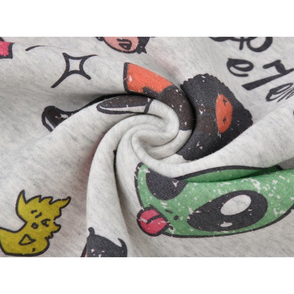 Artistic Graffiti Cartoon Print Hoodie - Thrashink