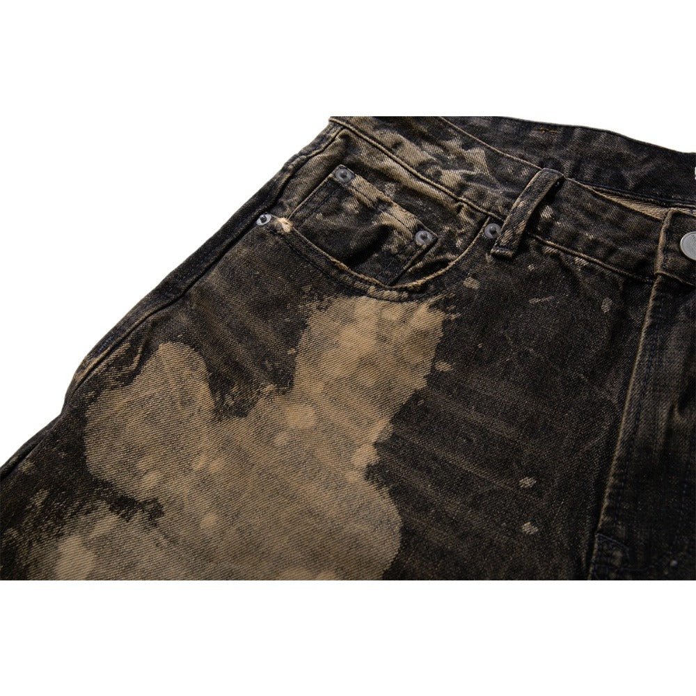 Artistic Ink - Splashed Wide - Leg Jeans - Thrashink