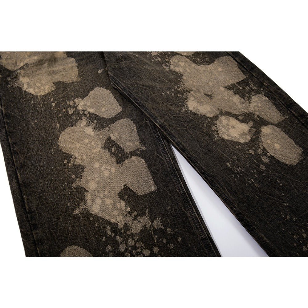 Artistic Ink - Splashed Wide - Leg Jeans - Thrashink