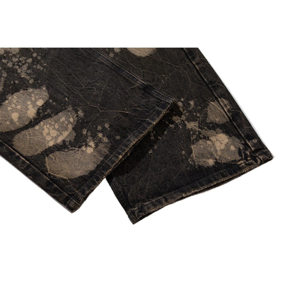 Artistic Ink - Splashed Wide - Leg Jeans - Thrashink