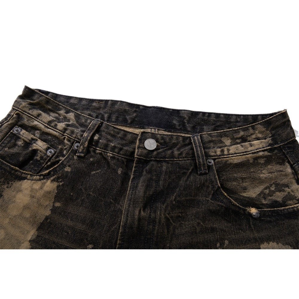 Artistic Ink - Splashed Wide - Leg Jeans - Thrashink