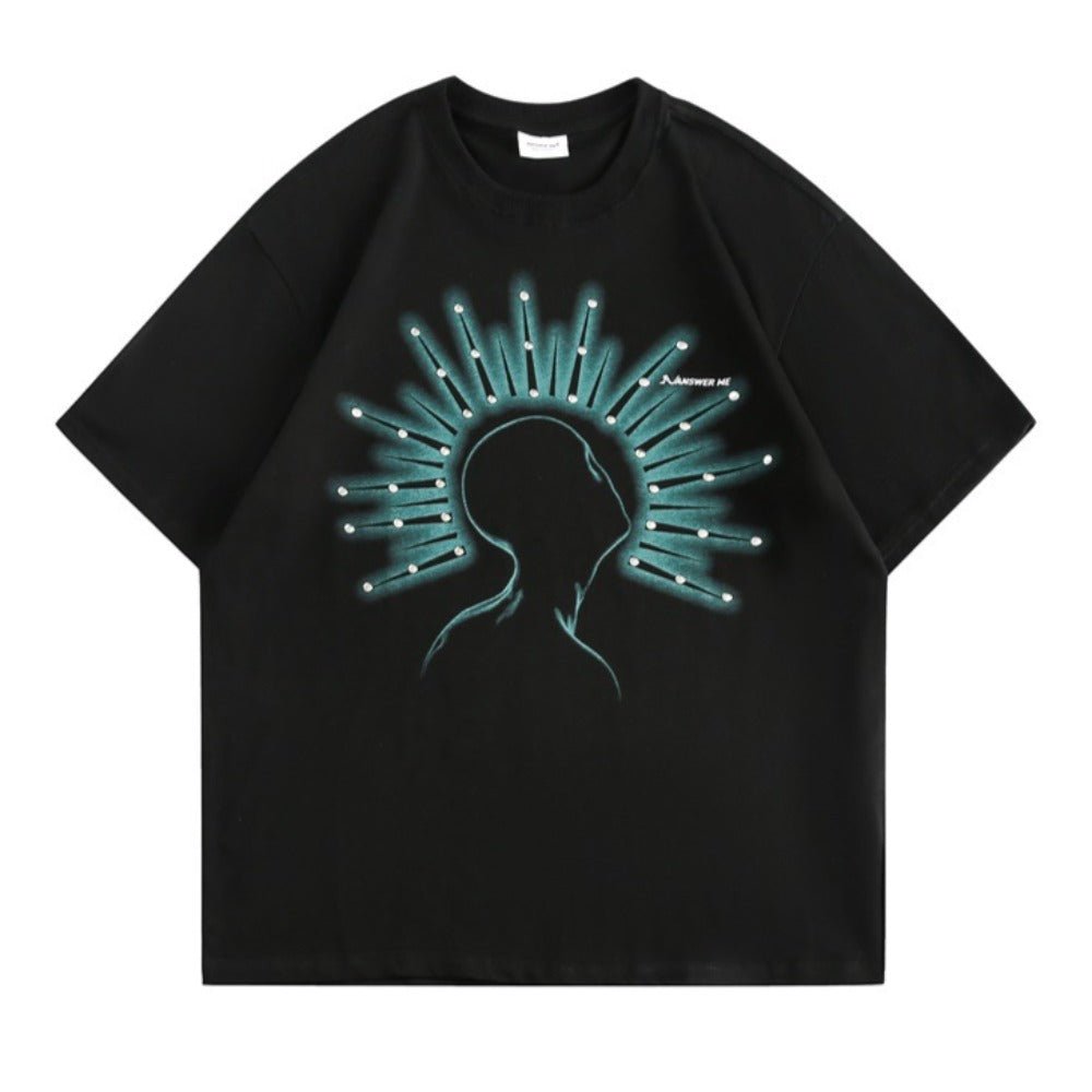 Aura Silhou Printed T-Shirt - Thrashink