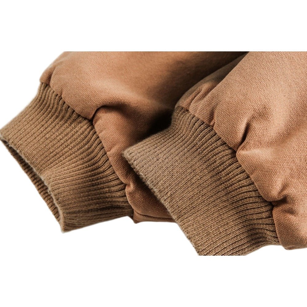 Badge - Embellished Hooded Padded Jacket - Thrashink