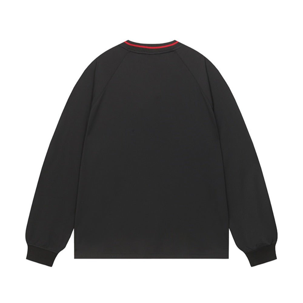 Baer Striped Number 9 Sports Sweatshirt - Thrashink