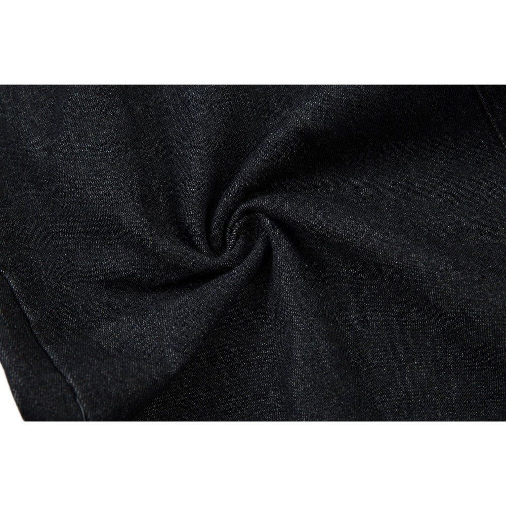 Baggy Patchwork Wide - leg Jeans - Thrashink