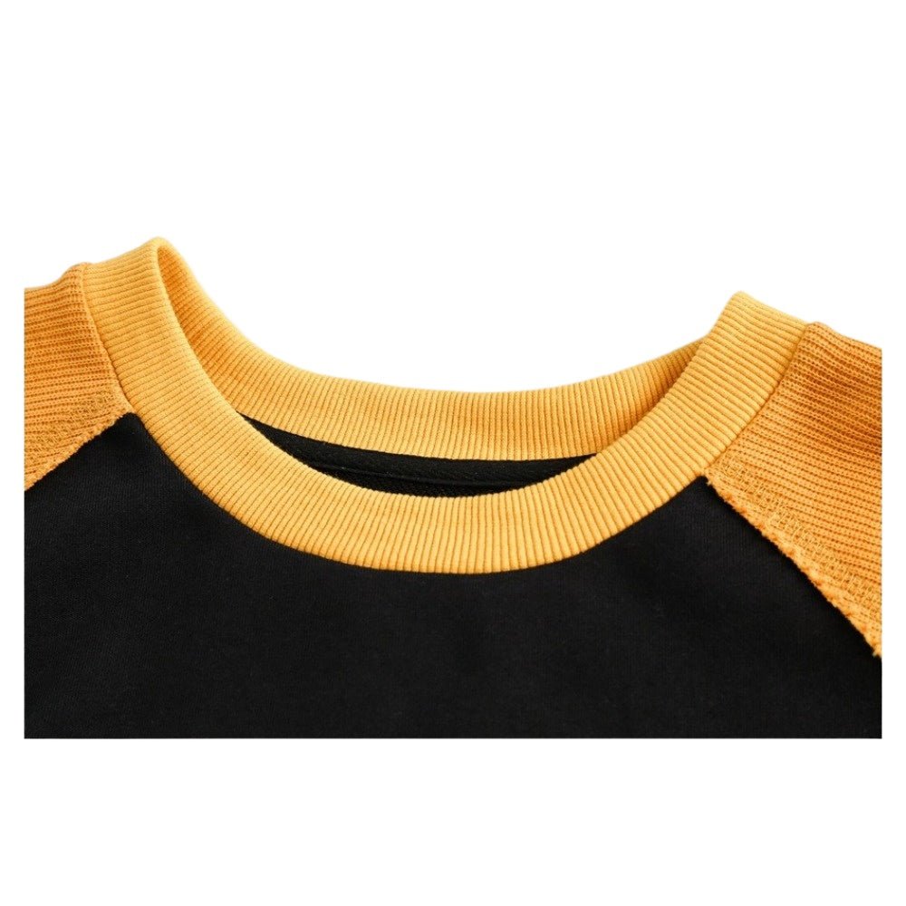 Banana Print Raglan Sleeve Sweatshirt - Thrashink
