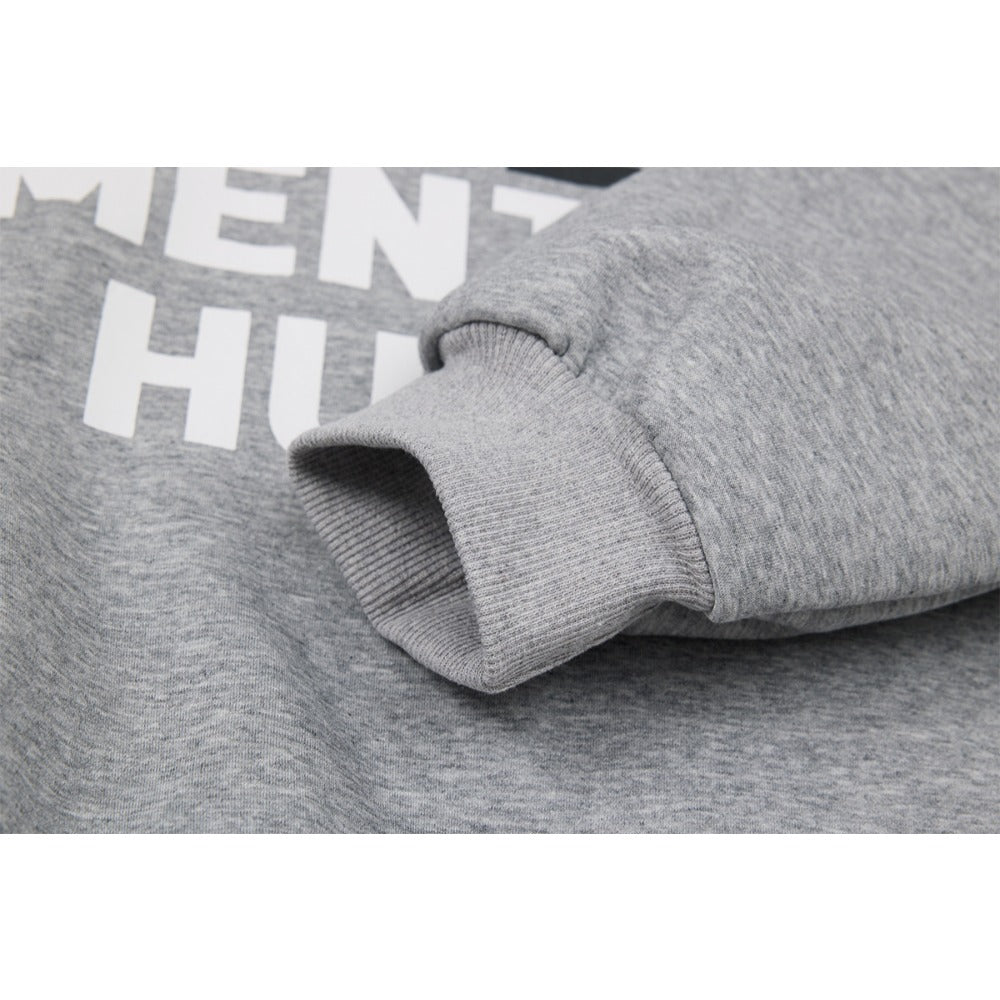 Battle Moment & Hustle Print Hoodie - Thrashink