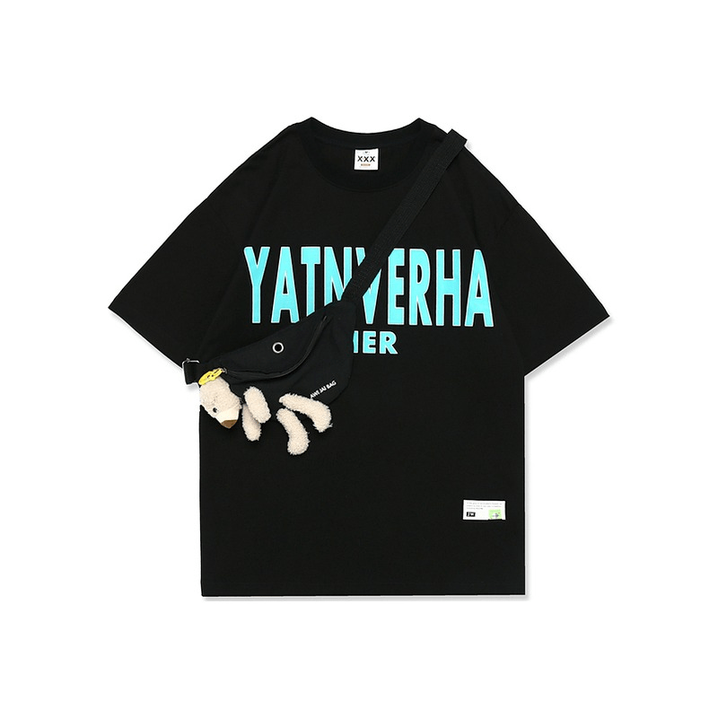 Bear Shoulder Bag Short Sleeve T-Shirt - Thrashink