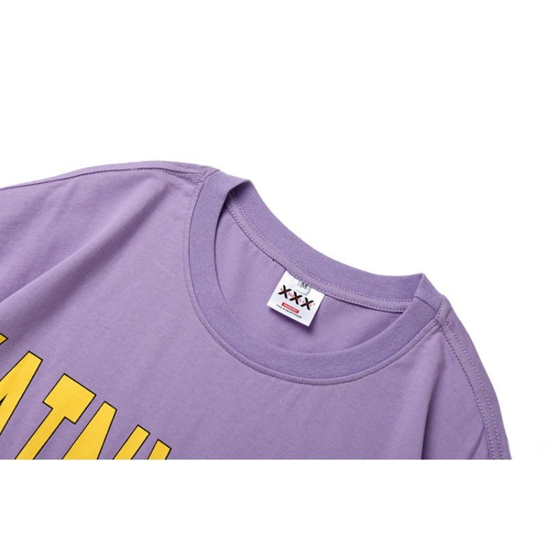 Bear Shoulder Bag Short Sleeve T-Shirt - Thrashink