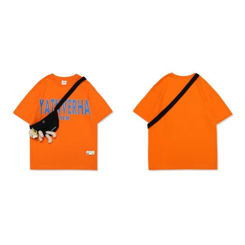 Bear Shoulder Bag Short Sleeve T-Shirt - Thrashink