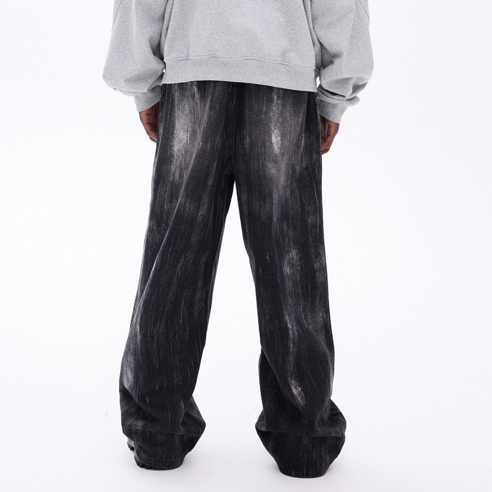 Belted Floral Embroidered Distressed Jeans - Thrashink