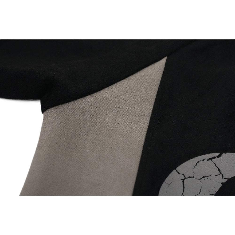 Biker Suede Zip - up Hoodie - Thrashink