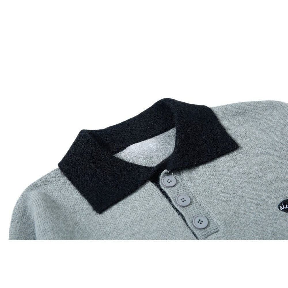 Bloom Polo Knit Sweater - Thrashink