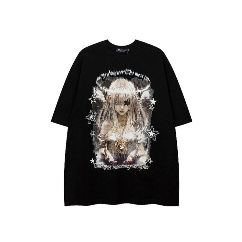 "BMSKTREE" Printed Short Sleeve T-Shirt - Thrashink