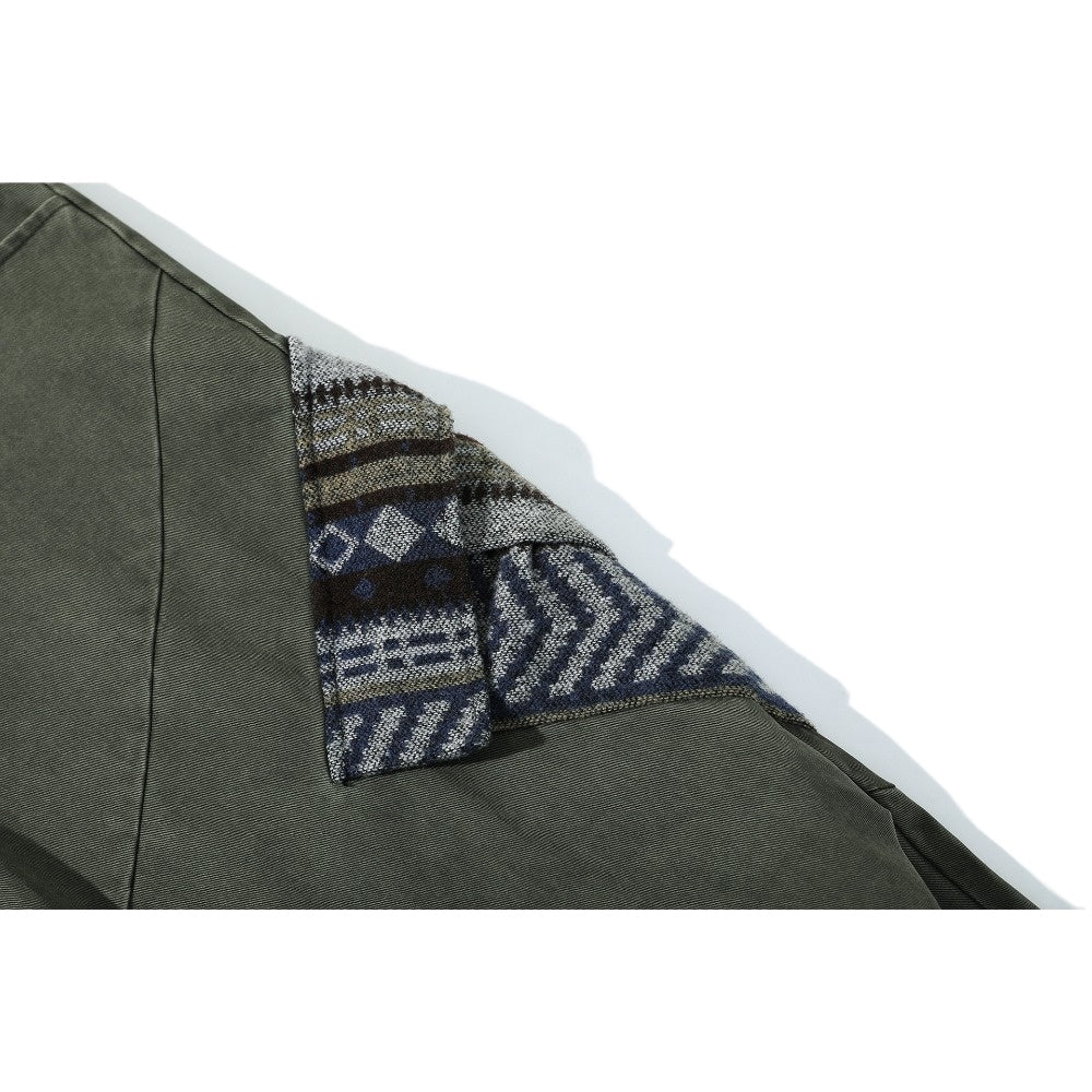 Boho Patchwork Wide - Leg Cargo Pants - Thrashink