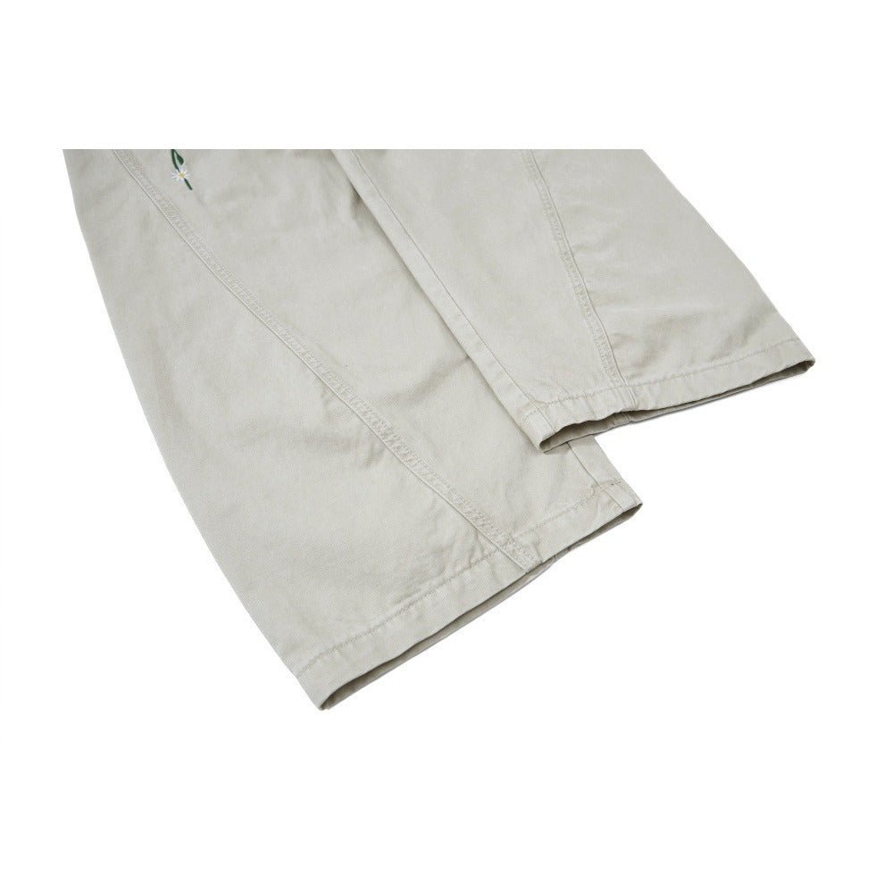 Botanical Embroidered Wide - Leg Jeans - Thrashink