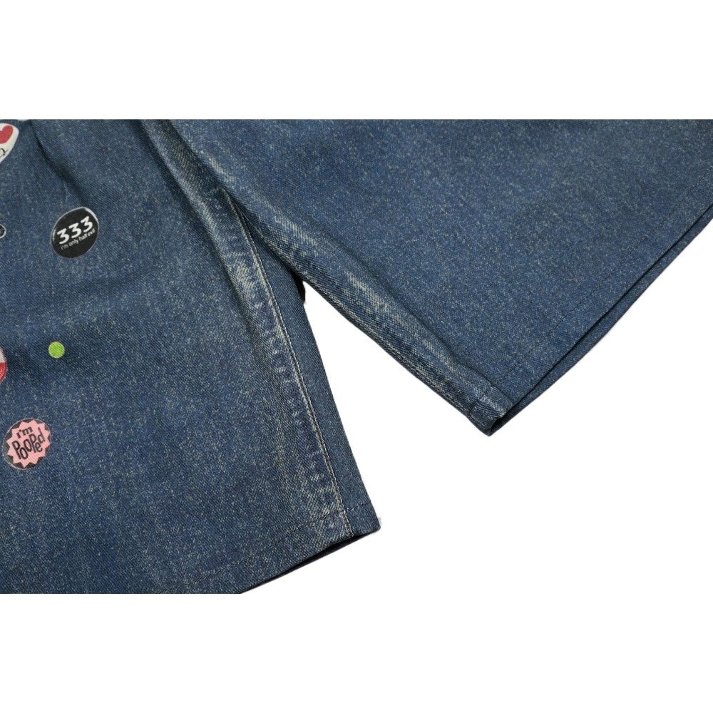 Bottle Cap & Waistband Printed Shorts - Thrashink