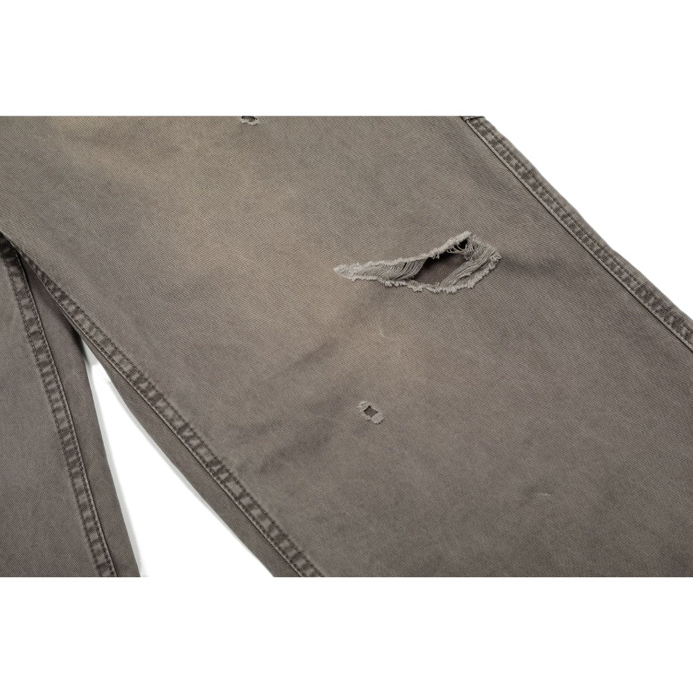 Brown Distressed Cargo Wide - Leg Pants - Thrashink