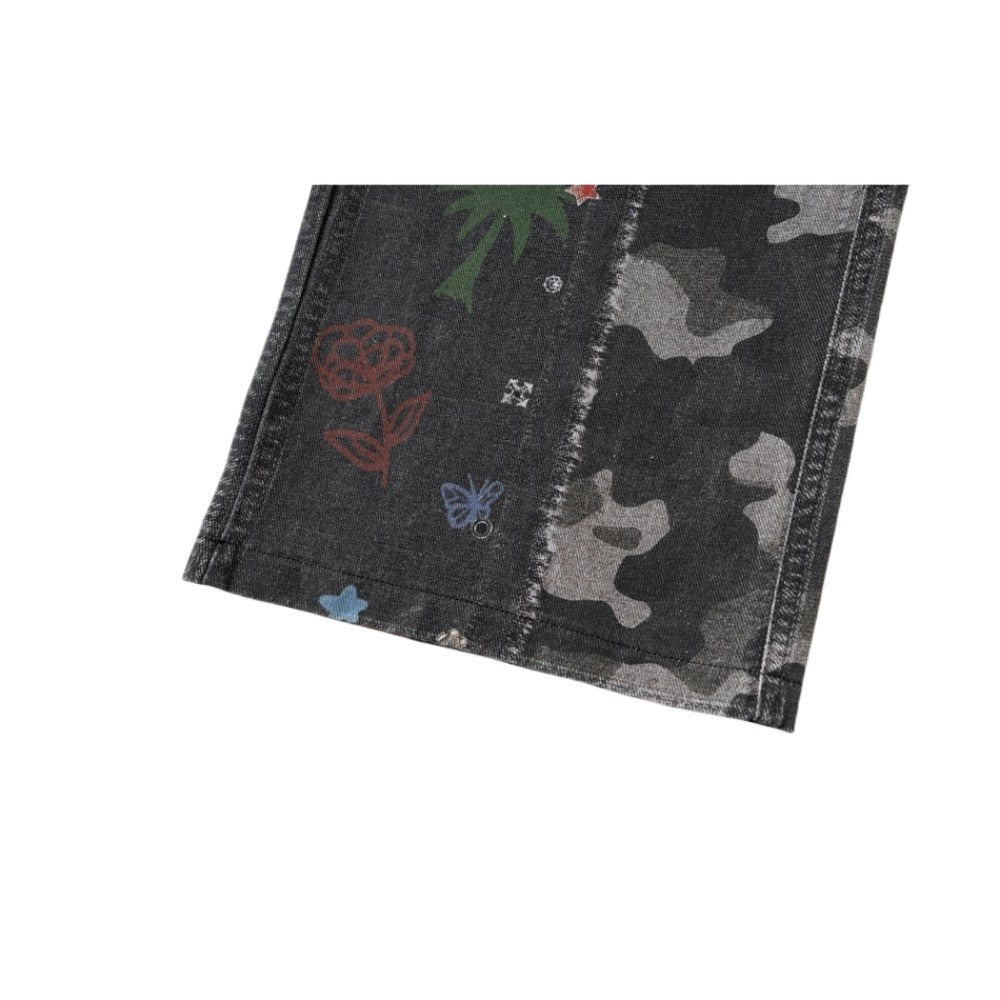 Camouflage Graffiti Cargo Pants - Thrashink