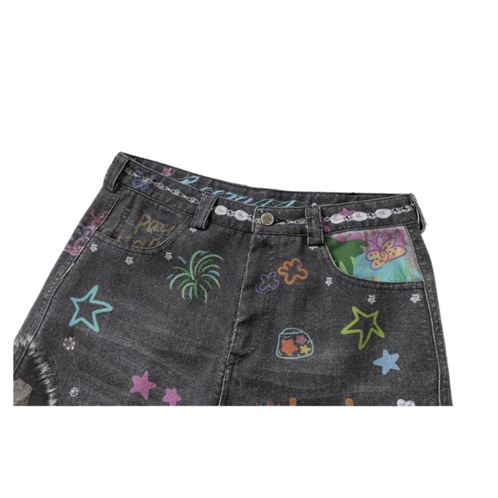 Camouflage Graffiti Cargo Pants - Thrashink