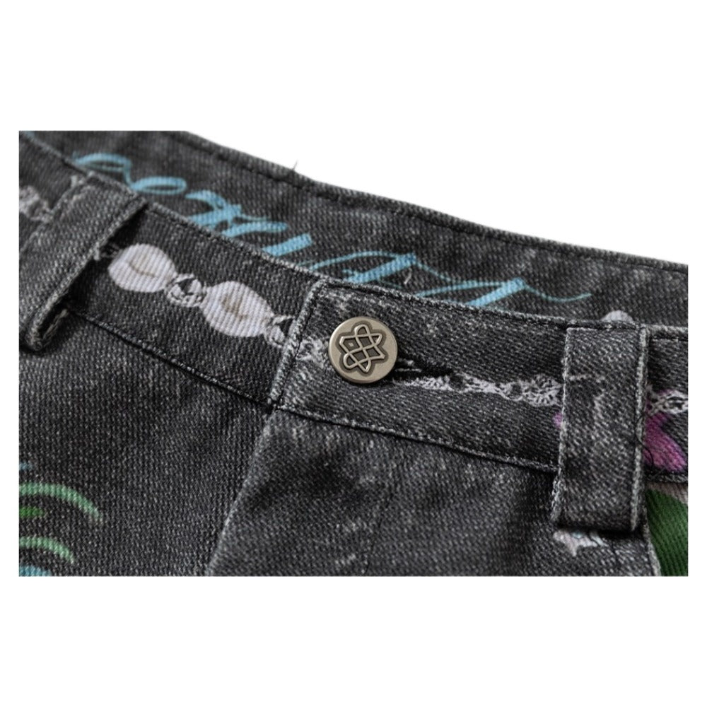 Camouflage Graffiti Cargo Pants - Thrashink