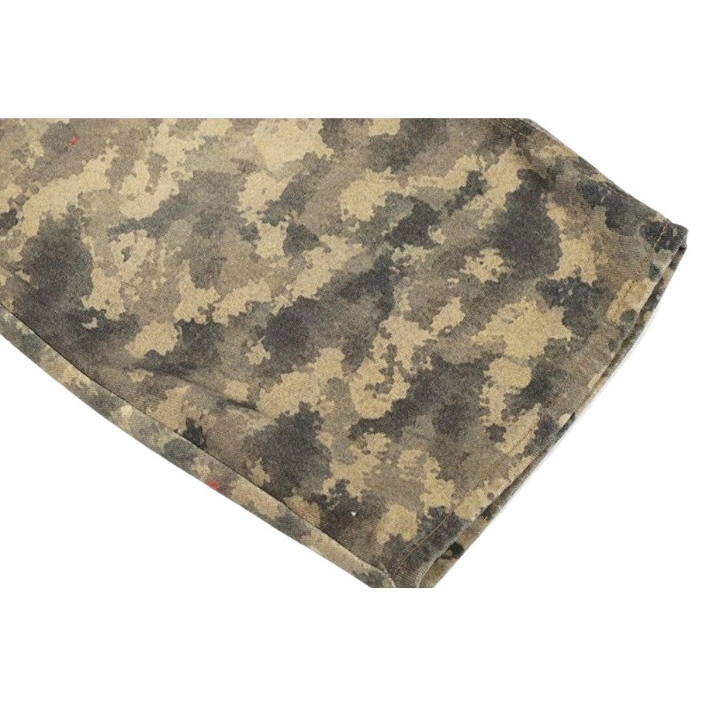 Camouflage Patchwork Streetwear Wide - Leg Jeans - Thrashink