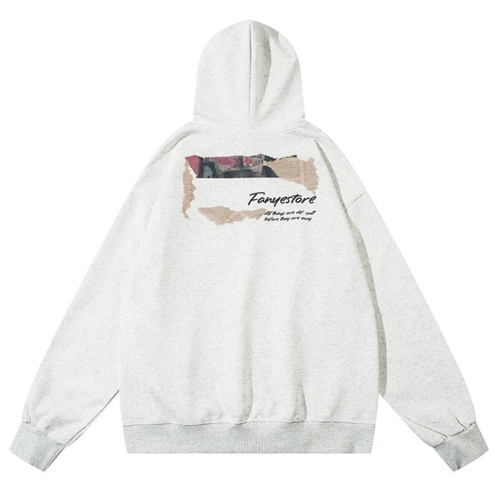 Cartoon Graffiti Print Art Hoodie - Thrashink