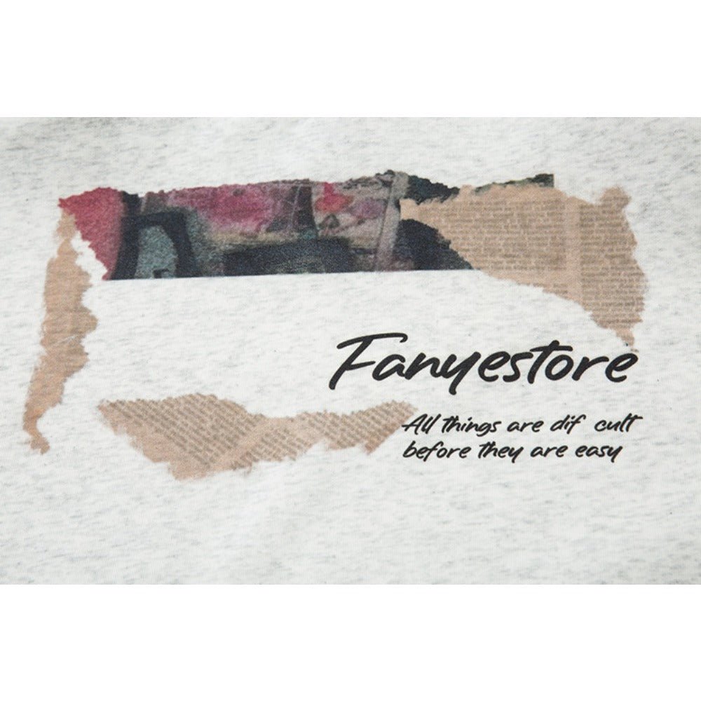 Cartoon Graffiti Print Art Hoodie - Thrashink