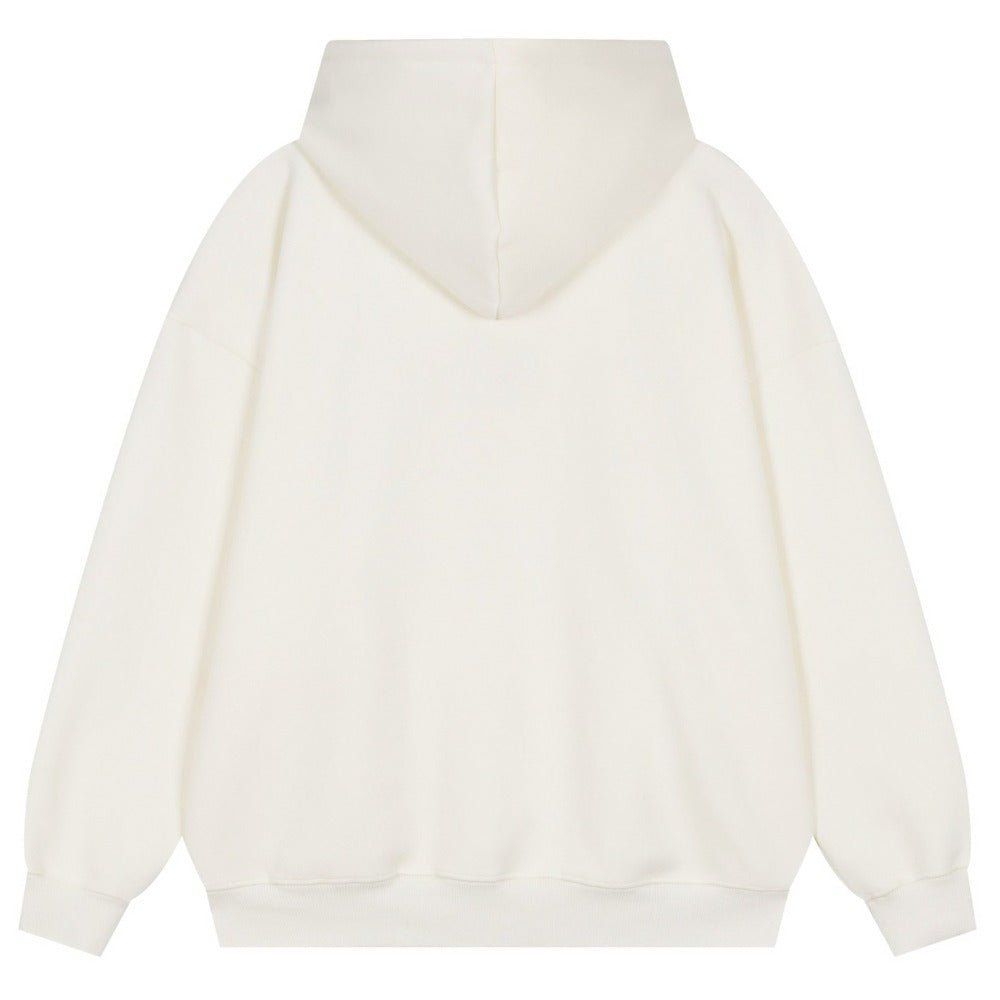 Cartoon Necklace Graffiti Print Hoodie - Thrashink