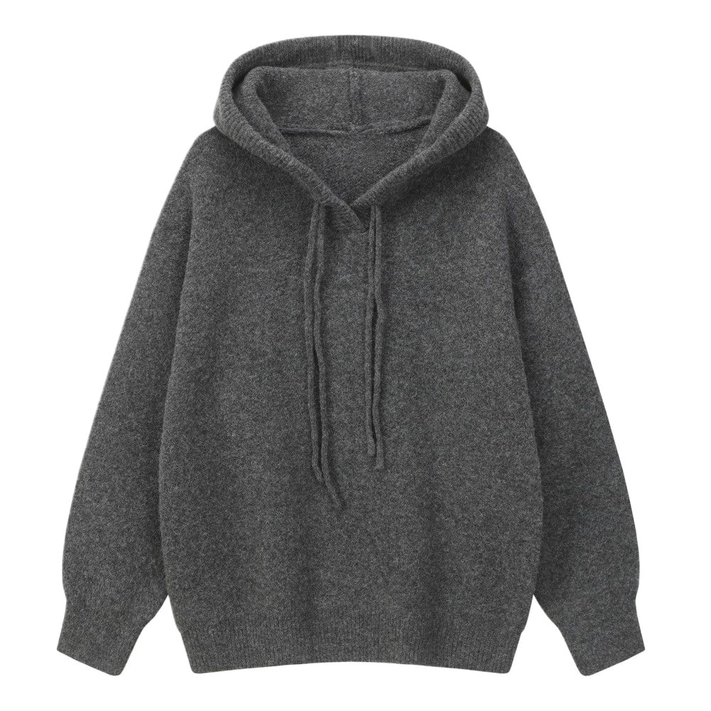 Casual Hooded Knit Hoodie - Thrashink