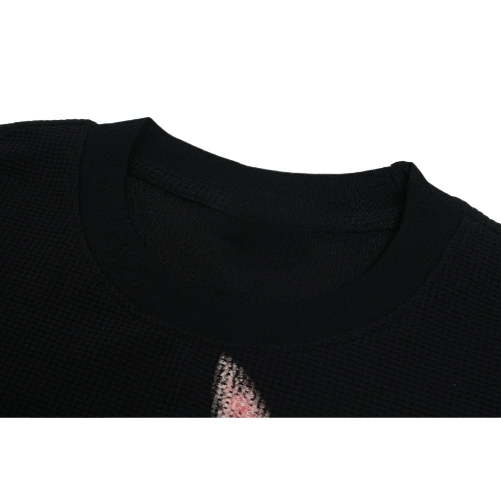 Cat Print Long Sleeved T-Shirt - Thrashink