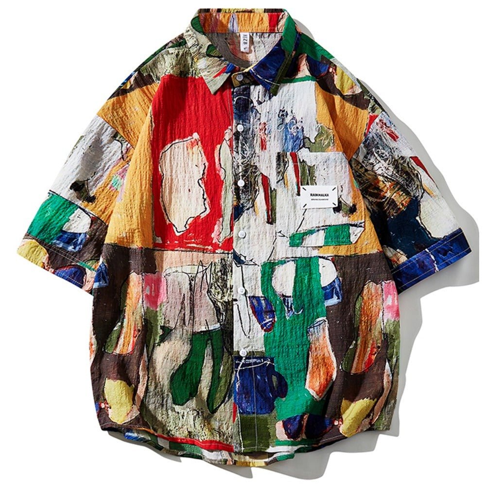 Chaos Color Graffiti Shirt - Thrashink
