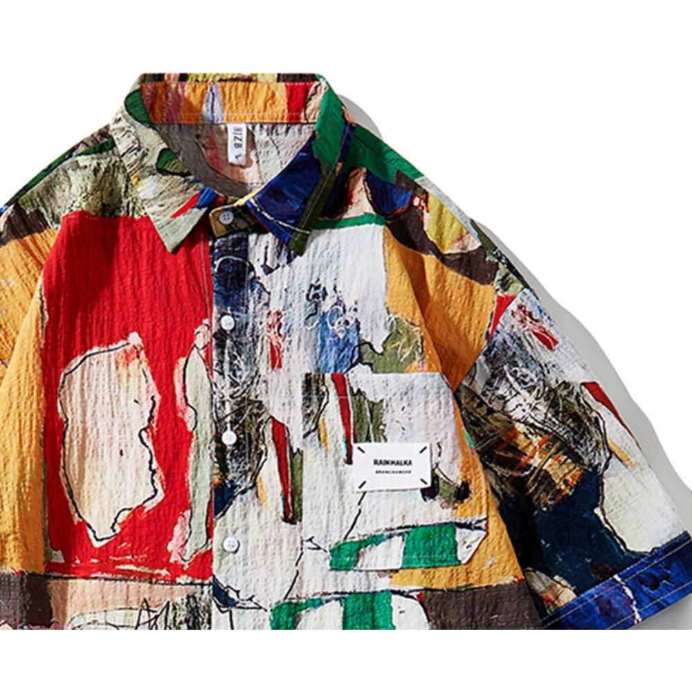 Chaos Color Graffiti Shirt - Thrashink