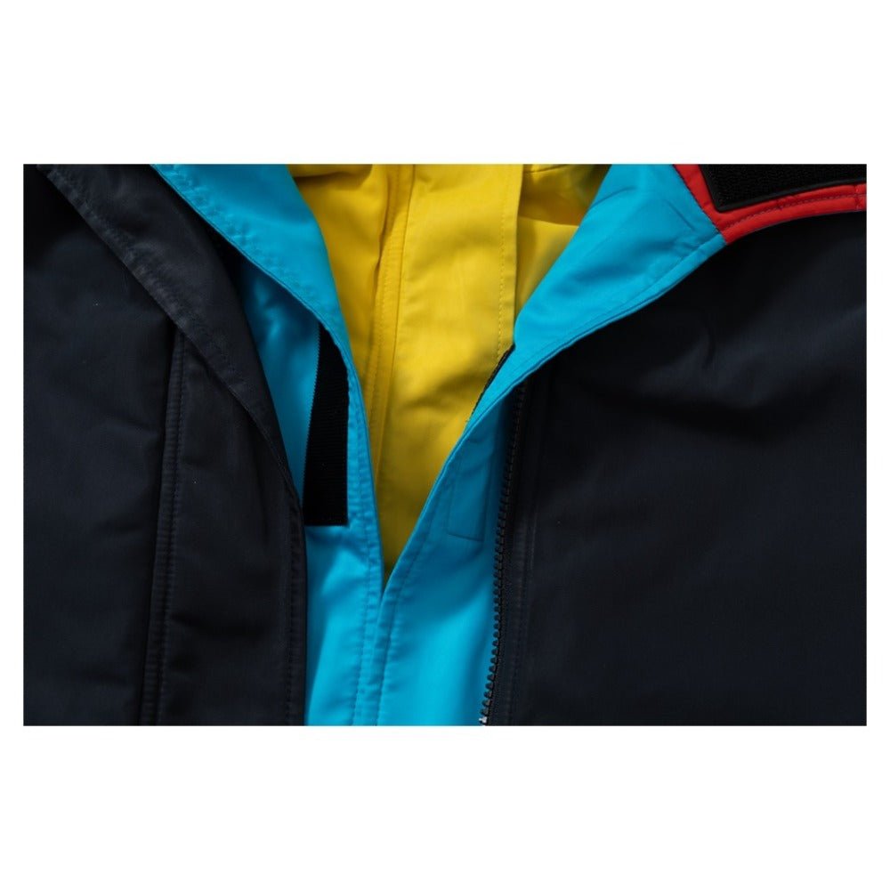 Chromatic Fusion Multi - Layered Workwear Jacket - Thrashink